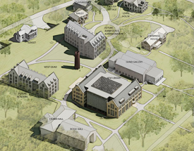 A rendering of the West Quad